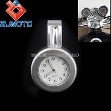 Manillar Universal para motocicleta de 7/8 "y 1", reloj con esfera blanca para Harley, Honda, Yamaha, Cruiser, Cafe, Racer, Bobber, Chopper, personalizado 2024 - compra barato