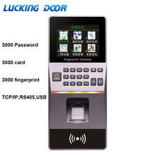 Control de Acceso biométrico con huella dactilar, lector de tarjetas de teclado RFID de 125Khz, Software libre de contraseña TCP/IP, USB 2024 - compra barato
