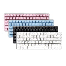 Teclado mecánico para oficina y juegos, miniteclado delgado de Color negro, blanco, azul, rosa, 82 teclas, interruptor de intercambio 2024 - compra barato