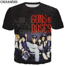 Fashion design t shirt men/women hip hop Guns N Roses 3D printed t-shirt casual Harajuku style tshirt streetwear tops 2024 - buy cheap