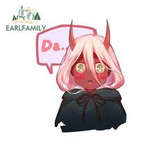 EARLFAMILY-pegatinas de dibujos animados para coche, 13x10,7 cm para Darling In The FranXXX Zero Two, piel negra, Anime, personalidad, calcomanía para ventanas 2024 - compra barato