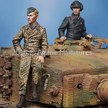 1/35 Scale Unpainted Resin Figure Tiger Crew 2 figures GK figure 2024 - buy cheap