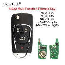 OkeyTech 3 Buttons NB22 KD Remote Control Key NB Series Universal Multi-functional For Keydiy KD900 URG200 KD200 Key Programmer 2024 - buy cheap