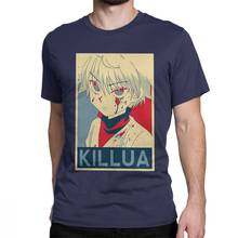 New 2020 Men T-Shirts Hunter X Hunter Killua Cotton Tee Shirt Zoldyck Anime Manga Japan Hunters Hxh T Shirt Round Collar Top 2024 - buy cheap