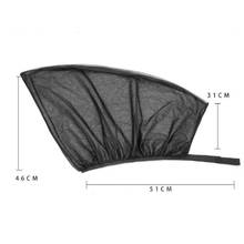 1 pair of car black gauze side curtain side window sunshade summer sunscreen mosquito blind shade hood 2024 - buy cheap