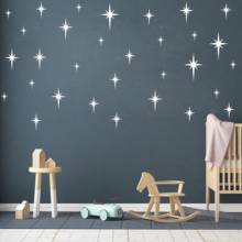 Retro Star Vinyl Wall Decals, Starbursts Wall Stickers for Nursery, Kids Room Wall Decals, Unique Wall Decals for Kids(S13) 2024 - buy cheap