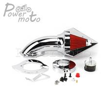 Kit de admissão do filtro de ar spike de alumínio para motocicleta honda vtx 1300/vtx1300 (todos os anos) conjunto de limpeza de ar lavável e cromado 2024 - compre barato