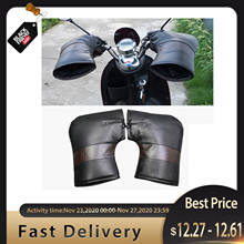 New 2pcs Protective Motorcycle Scooter Warm Handlebar Muff Grip Handle Bar Muff Waterproof Winter Warmer Thermal Cover Gloves Ho 2024 - buy cheap