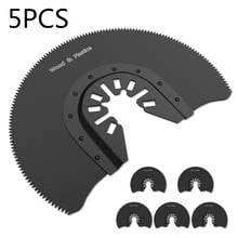 5pcs 88mm Oscillating Multi Tool Saw Blade Semi Circular Segment Saw Blade For Cutting Wood Fit DIY Woodworking Power Tools 2024 - buy cheap