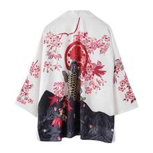 Fantasia japonesa de quimono masculina, casaco japonês para homens haori yukata masculino, traje samurai 2024 - compre barato