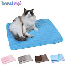 Dog Mat Summer Cooling Dog Cat Ice Pad Breathable Sleeping Cushion Comfortable Pet Ice Silk Mat Small Large Dog Pet Products 2024 - buy cheap