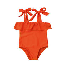 New Fashion Toddler Kids Baby Swimwear Girls Ruffles Strap Swimsuit Beachwear Bathing Suit 2024 - buy cheap