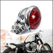 Luces traseras LED de 2 lentes para motocicleta, luz trasera de parada para Harley Cafe Racer Bobber Scrambler Bates, lámpara de freno 2024 - compra barato