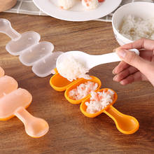 Molde con cuchara para Hacer bolas de arroz, Mini herramientas de cocina para Sushi, DIY, para hacer arroz, carne, verduras 2024 - compra barato