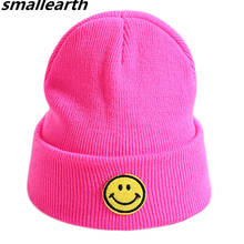 2019 New Fashion Smile Children Hat For Girls Autumn Winter Baby Knitted Hats For Boys Hats Warm Knitted Baby Cap For Girls Cap 2024 - buy cheap