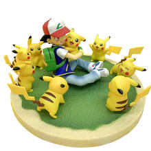 Pokemon Dolls Takara Tomy Pocket Monster Pikachu Kids Gifts Ash Ketchum Model Toys for Children Doll 8cm 2024 - buy cheap