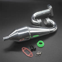 Aluminum Side Exhaust pipe For 1:5 Petrol RC Car Rovan HSP KM SS FG Baja 5B 5T 5SC Truck 15004 2024 - buy cheap
