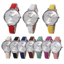 Top Brand Women Watches Checkers Faux Leather Quartz Analog Ladies Dress Waterproof Wrist Watch montre femme Wholesales 2024 - buy cheap
