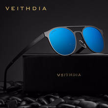 Veithdia óculos de sol vintage masculino, óculos polarizados uv400 2020 para homens e mulheres, acessórios v3900 2024 - compre barato
