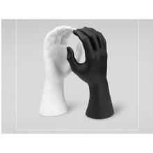 Simulation Matte Black Hand White Hand Model Table Top Exhibition Props Male Fake Hand Model Jewelry Watch Window Display Stand 2024 - buy cheap