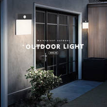Lámpara LED moderna con Sensor de movimiento para exteriores, luz de pared impermeable IP65, candelabro de iluminación para jardín, porche y hogar 2024 - compra barato