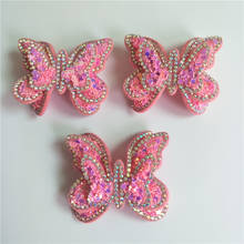 6*4.5cm 8pcs Glitter Butterfly sequin Padded Appliques for DIY Accessories Craft Handmade Decoration 2024 - buy cheap