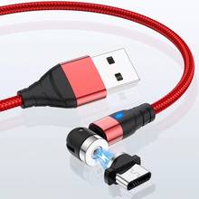 Cable magnético giratorio de 2020 grados, Cable Micro USB tipo C de carga magnética para iPhone 11 Pro Max, línea de datos, novedad de 540 2024 - compra barato