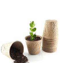 100pcs 3” 8cm Peat Pots Plant Starters Seedling Herb Seed Starter Nursery Cup Grow Kit Organic Biodegradable Enhance Aeration 2024 - buy cheap