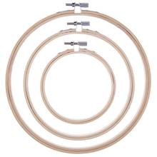 3 Pieces Embroidery Hoops Bamboo Circle Cross Stitch Hoop Ring Set for Art Craft Handy Sewing, 3 Sizes 2024 - buy cheap