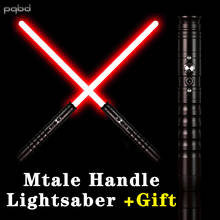 pqbd Lightsaber Metal Handle Heavy Dueling Sound Cosplay Luke Laser Sword Force FX FOC Blaster Saber Gift 2024 - buy cheap