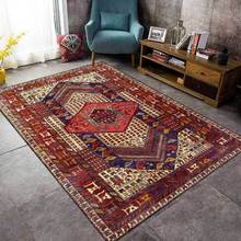 Fashion retro Bohemia carpet Persian geometric ethnic style red large rugs living room bedroom bedside carpet floor mat custom 2024 - buy cheap