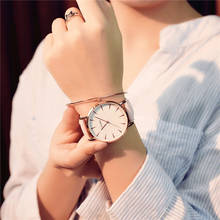 Relógio de pulso feminino ulzzang, relógio de quartzo com pulseira de luxo na moda, estilo simples e feminino 2024 - compre barato