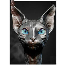 5d Diy Diamond Painting Momoart Sphinx Cat Diamond Inlaid Art Diamond Embroidery Cross Stitch Kit Animal Home Decoration 2024 - buy cheap