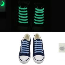 12 pcs/Set Silicone Light up Fashion LED Luminous Shoelaces Flash Party Glowing Shoe Lace Shoestrings Lazy No Tie Shoeslace L4 2024 - buy cheap