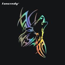 Tancredy Car Stickers Decals Wolf Howling Sticker Car Bumper Sticker Car Styling Decoration Car Door Body Window Vinyl Stickers 2024 - buy cheap