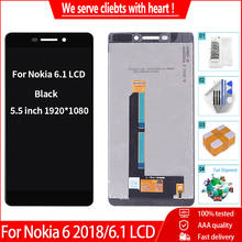 5,5 ''оригинал для Nokia 6,1 ЖК-экран дигитайзер для Nokia 6 2018 LCD TA-1043 TA-1045 TA-1050 TA-1054 TA-1068 ЖК-дисплей 2024 - купить недорого