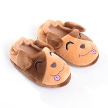 Dog Cartoon Cotton Slippers Autumn And Winter Home Shoes Boys And Girls Warm Non-slip Baby Slippers 2024 - buy cheap