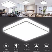 Luminária de teto de led quadrada, 12/18w, design moderno, para quarto, cozinha, sala de estar, 110v/220v -- m25 2024 - compre barato