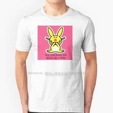 Happy Bunny T Shirt 100% Pure Cotton Igirl Internetgirl Depop Cute Y2k Demonia Grunge Vintage Girly Bratz 2000s Pink Purple 2024 - buy cheap