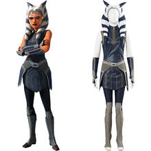 Clone Wars Season 7 Ahsoka Tano Cosplay Costume Women Girls Outfit Halloween Carnival Costumes 2024 - buy cheap