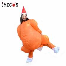 JYZCOS Christmas Inflatable Costumes Thanksgiving Day Turkey Costume Cosplay Anime Cartoon Walking Doll Festival Party Clothes 2024 - buy cheap