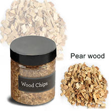 Chips de madera ahumada Natural de 100g, accesorios para barbacoa, virutas de madera para fumar, Mini trozos de madera de cerezo y manzana 2024 - compra barato