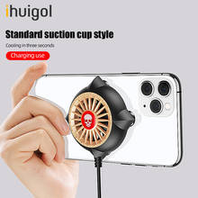 Ihuigol мобильный телефон кулер охлаждающий вентилятор Pad радиатор портативный игровой телефон кулер радиатор для iPhone 11 XS 8 7 Xiaomi Samsung 2024 - купить недорого