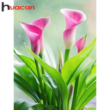 Huacan 5д алмазная вышивка распродажа полная выкладка цветы алмазная мазайка лилия картина стразами рукоделие 2024 - купить недорого