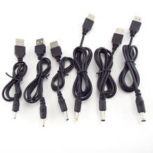 Conector de Cable de extensión de alimentación, conector USB a DC 3,5x1,35mm, 2,0x0,6mm, 2,5x0,7mm, 1,7mm x 4,0, 5,5x2,1mm, 5V 2024 - compra barato
