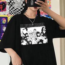 Аниме Jujutsu Kaisen Yuji Itadori мужская футболка Летняя крутая футболка унисекс с коротким рукавом Harajuku футболка женская уличная одежда Топы 2024 - купить недорого