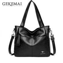 Fashion New Multifunctional Ladies Shoulder Bag Luxury Designer Women's Genuine Leather Crossbody Bag Casual Women Tote Bags Sac 2024 - buy cheap