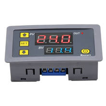 AC 110V 220V 12V Digital Time Delay Relay Dual LED Display Cycle Timer Control Switch Adjustable Timing Relay Time Delay Switch 2024 - купить недорого