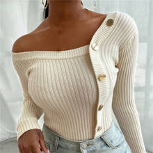 New Autumn Ladies All-match Sweater Single-breasted Knitted Cardigan 2021 Long Sleeve Chic Solid Color Top Women 2024 - buy cheap