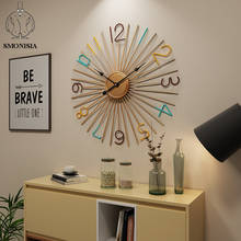 Large Metal Wall Clock Modern Design European Iron Art Big Clocks Hanging Wall Watch on The Wall 2024 - buy cheap